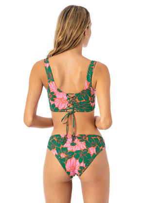 MAAJI Floral Stamp Guinea bikini top