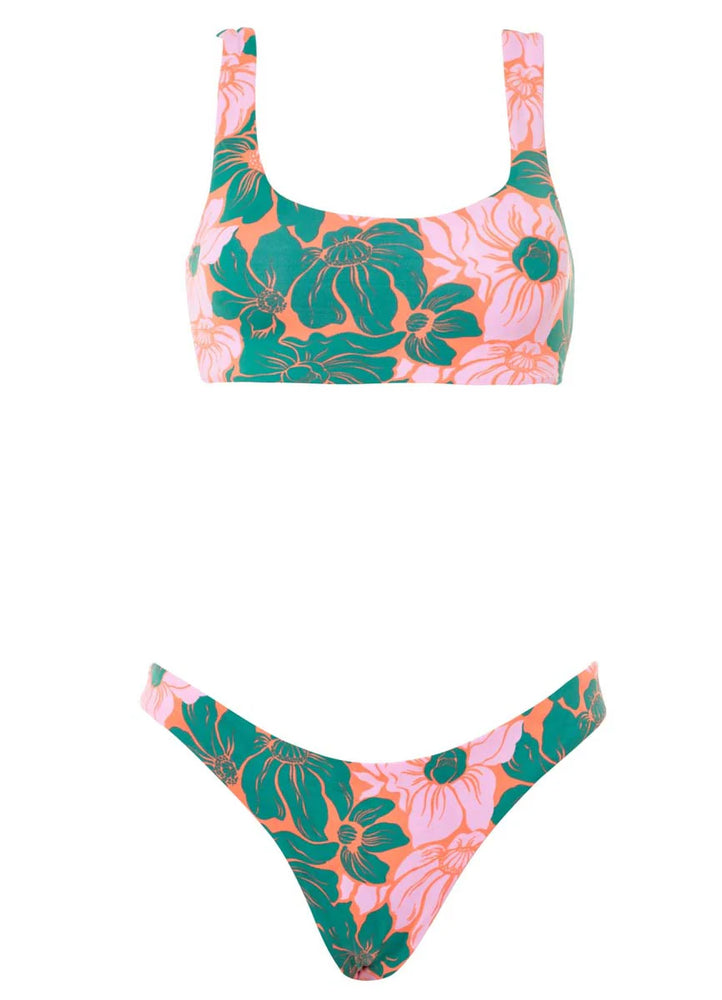 MAAJI Floral Stamp Guinea bikini top