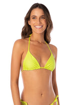 MAAJI Lime Green Balmy sliding triangle bikini top