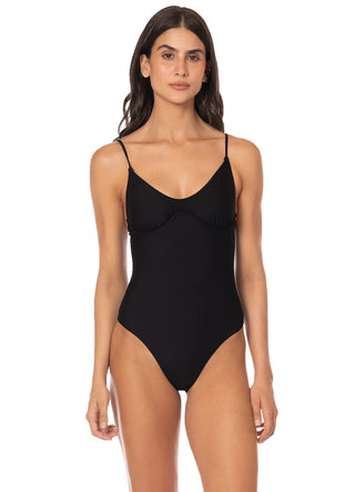 MAAJI Celine Cheeky Cut Underwire One Piece Swimsuit in Black