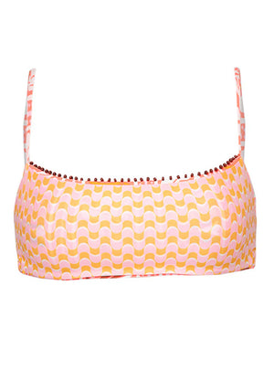 MAAJI Peach Flowers Dallas bralette bikini top