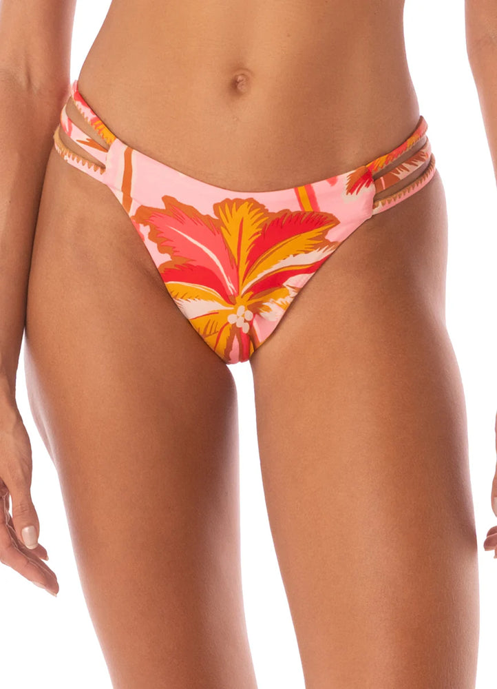 MAAJI Pink Palms Squinny bikini bottom