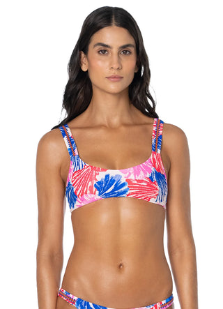 MAAJI Ocean Whispers Nalai Sporty Bralette Bikini Top in Blue