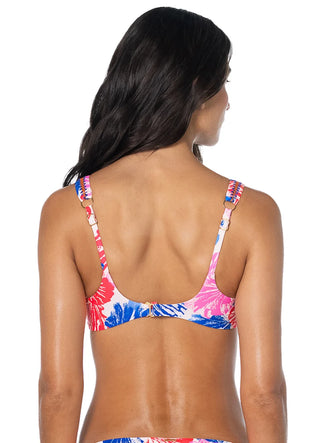 MAAJI Ocean Whispers Nalai Sporty Bralette Bikini Top in Blue