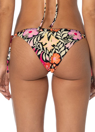 MAAJI Dream Petals Sunflash Low Rise Tie Side Bikini Bottom in Black