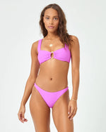 LSPACE Willow bikini top-Bright Fuchsia