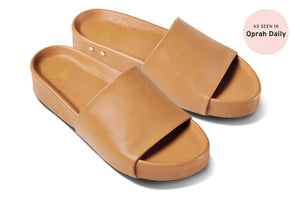 BEEK Pelican Platform Slide Sandal-Honey