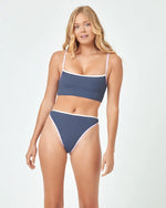 LSPACE Adalyn bikini top-Slate/Lily/Crm