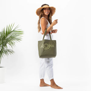 ALOHA COLLECTION Reversible tote bag- Camo