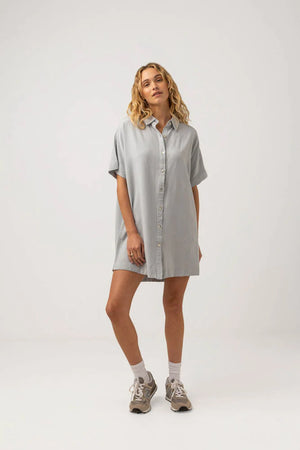 RHYTHM Classic Linen Shirt Dress