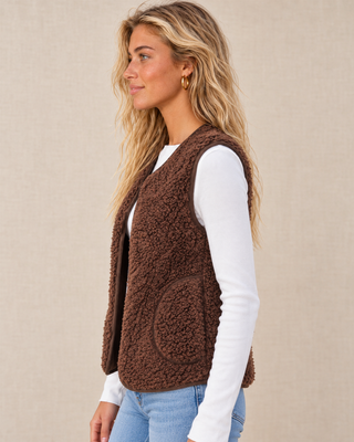 Winter Trails Vest - Dark Brown