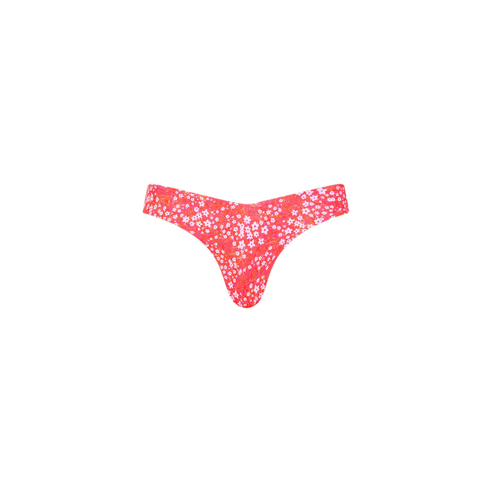 KULANI KINIS Cheeky V bikini bottom-Coral Crush