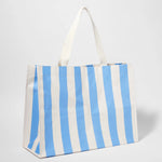 SUNNYLIFE Carryall Beach Bag- The Weekend Mid Blue Cream