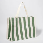 SUNNYLIFE Carryall Beach Bag- The Vacay Olive Stripe
