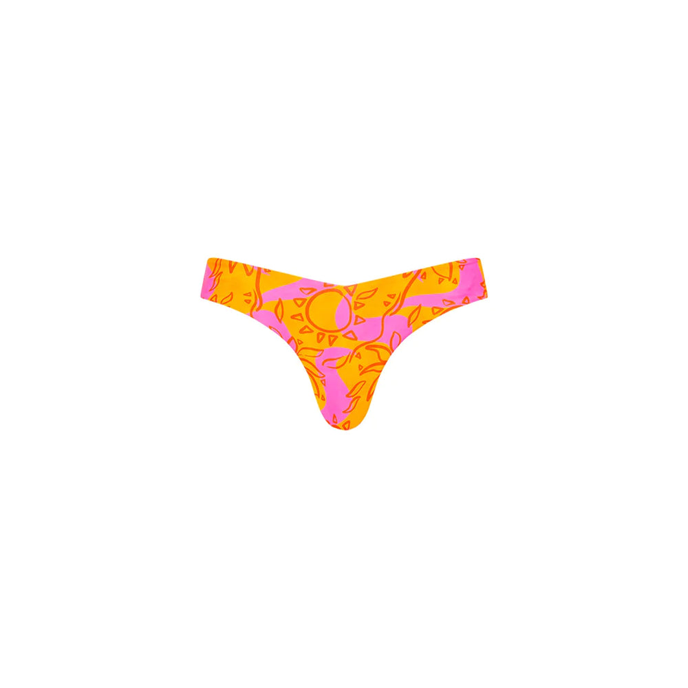 KULANI KINIS Cheeky V bikini bottom-Sangria Swirl