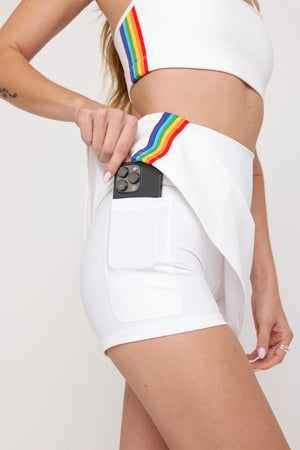 SPRITUAL GANGSTER Rainbow Nyla active skirt