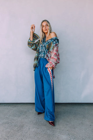 SABBI Raving Heart Pants in Blue