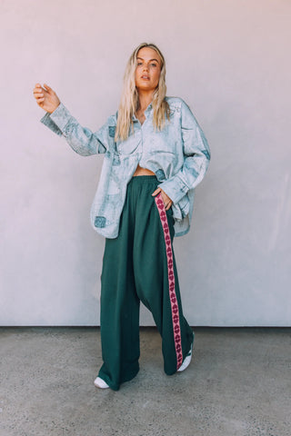 SABBI Raving Heart Pants in Green