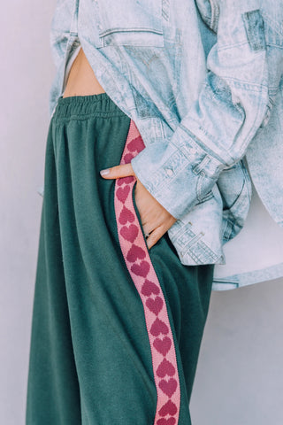 SABBI Raving Heart Pants in Green