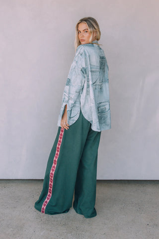 SABBI Raving Heart Pants in Green
