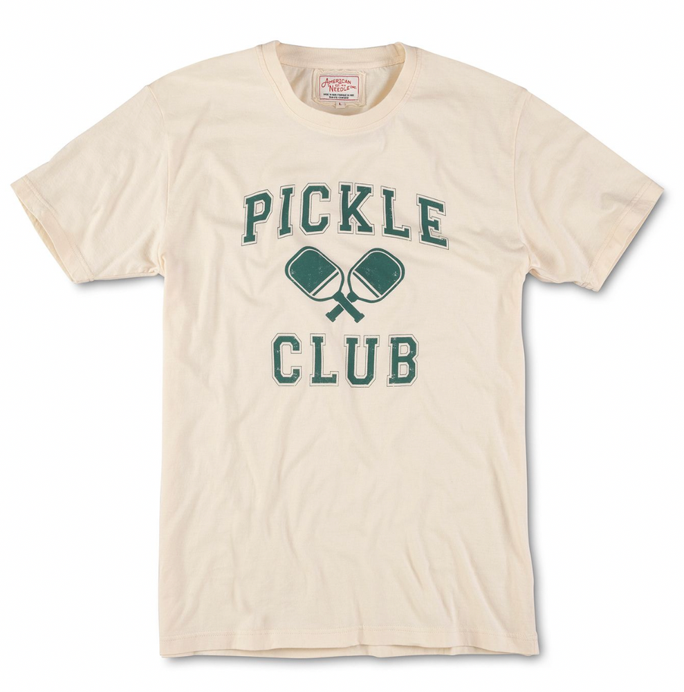 Pickleball club brass tacks tee