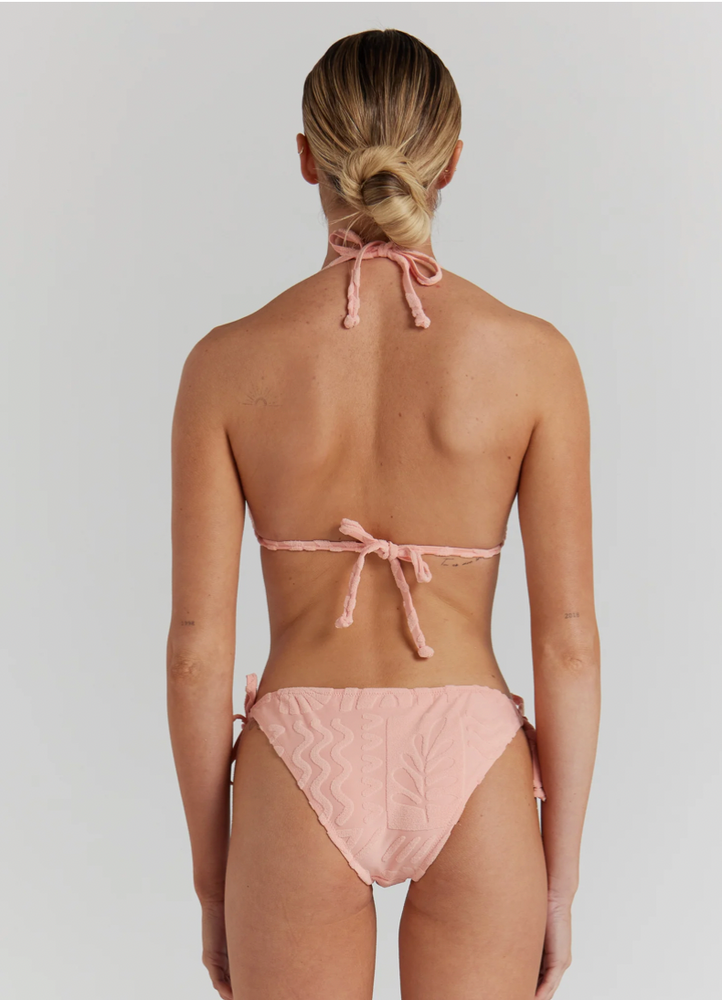 POOLSIDE PARADISO Mai Tai Sting tie bikini bottom-Peony