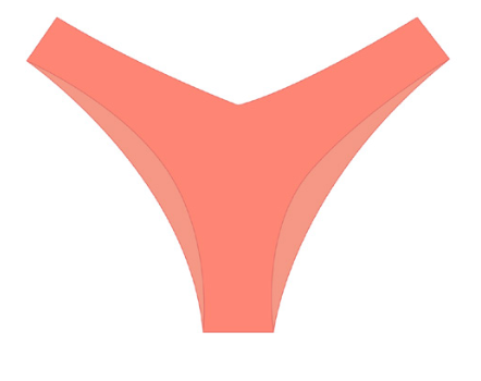 Fusion Coral Cheeky V bikini bottom