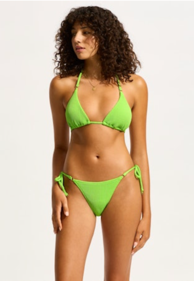 SEAFOLLY Sea Dive slide tri bikini top-Jasmine Green
