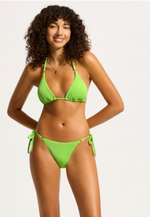 SEAFOLLY Sea Dive tie side rio bikini bottom-Jasmine Green