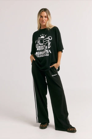 SABBI The Margie Oversized tee-Black