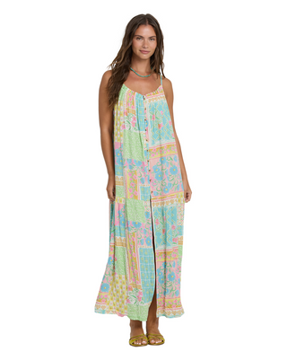 BILLABONG Perla Maxi Dress in White Multi