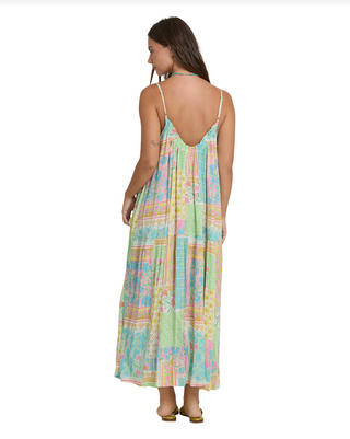BILLABONG Perla Maxi Dress in White Multi