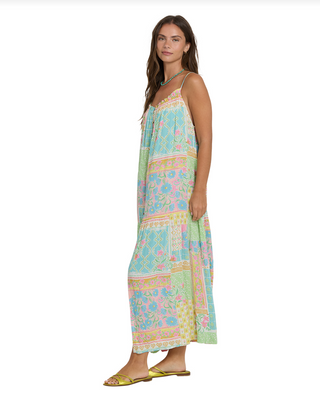 BILLABONG Perla Maxi Dress in White Multi
