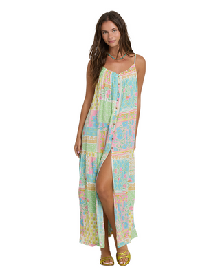 BILLABONG Perla Maxi Dress in White Multi