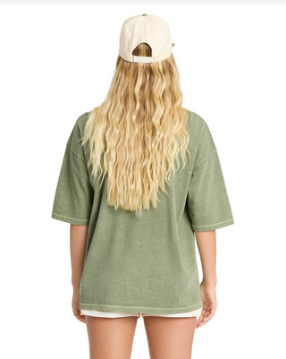 BILLABONG Wave Stamp Tee in Army Green