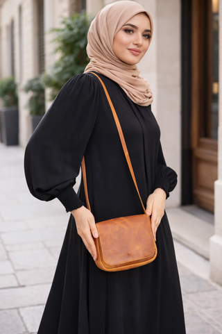 Brown Leather Shoulder Bag