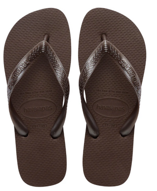 HAVAIANAS Top Tiras Dark Brown Sandal