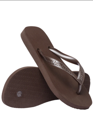 HAVAIANAS Top Tiras Dark Brown Sandal