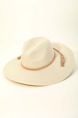Beige Wide Brim Hat - Salty Babe Hats