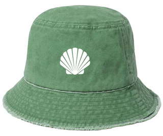 Shell Distressed Bucket Hat