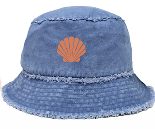 Shell Distressed Bucket Hat