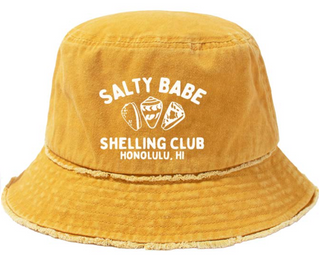 Shelling Club Distressed Bucket Hat