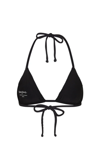 KULANI KINIS Slide Triangle Bikini Top in Pitch Black