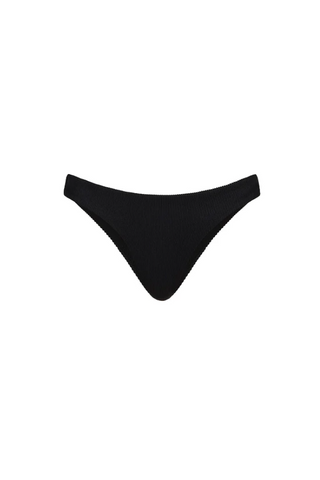 KULANI KINIS Minimal Full Coverage Bikini Bottom in Pitch Black