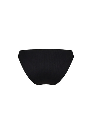 KULANI KINIS Minimal Full Coverage Bikini Bottom in Pitch Black