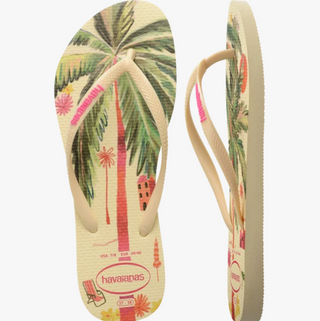 HAVAIANAS Summer Bliss Slim Flip Flops in Buttercream