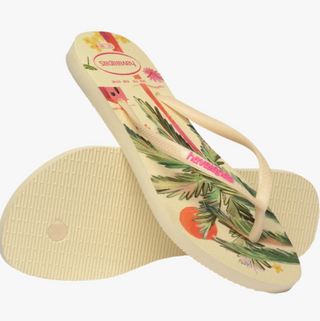 HAVAIANAS Summer Bliss Slim Flip Flops in Buttercream