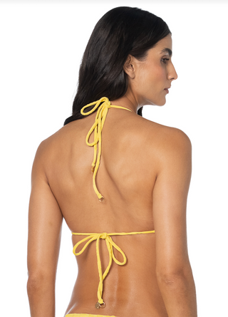 MAAJI Signal Yellow Balmy Bikini Top in Yellow