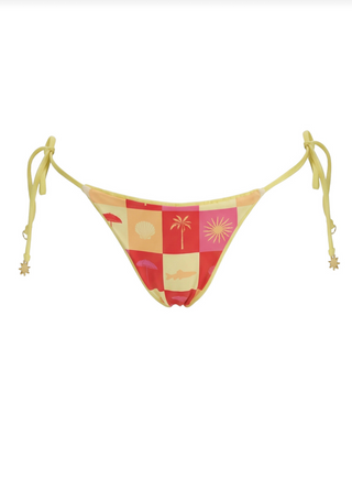 MAAJI Signal Yellow Sunflash Bikini Bottom in Yellow 