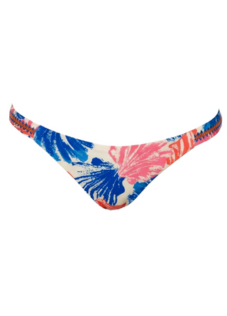 MAAJI Ocean Whispers Quinn Low Rise Thin Side Bikini Bottom in Blue